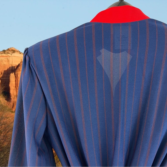 Vintage LeHigh 3/4 Sleeve Dress w/ Shoulder Pads Size *18 - Picture 3 of 13